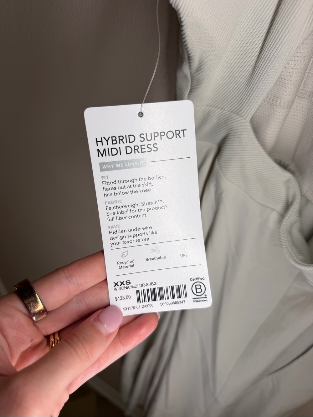 Athleta Hybrid Support Midi Dress - Picture 4 of 4